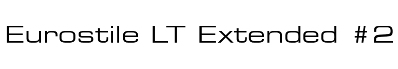 Eurostile LT Extended #2 font preview