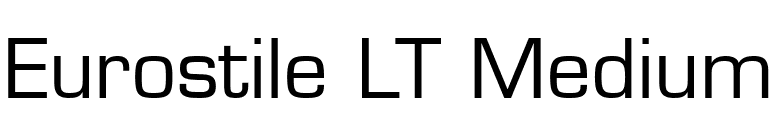 Eurostile LT Medium font preview
