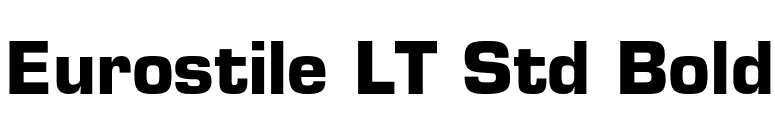 Eurostile LT Std Bold font preview
