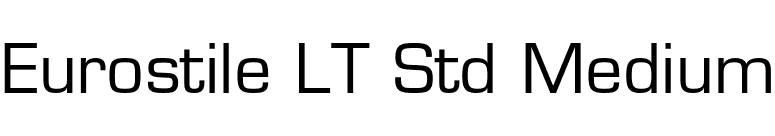 Eurostile LT Std Medium font preview