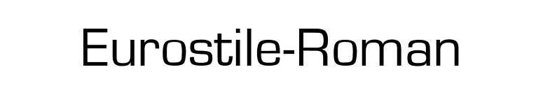 Eurostile-Roman font preview