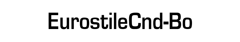 EurostileCnd-Bo font preview