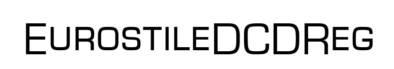 EurostileDCDReg font preview
