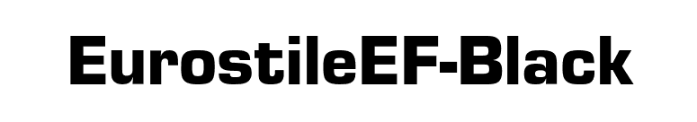 EurostileEF-Black font preview