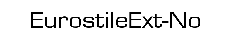 EurostileExt-No font preview