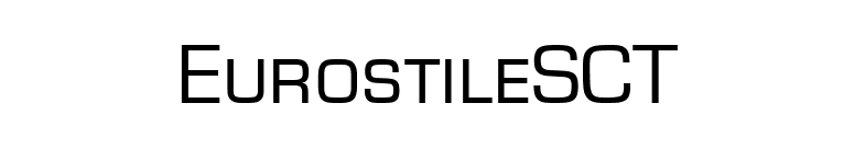 EurostileSCT font preview