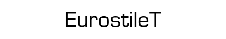 EurostileT font preview
