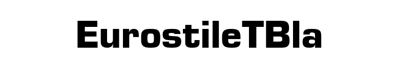 EurostileTBla font preview