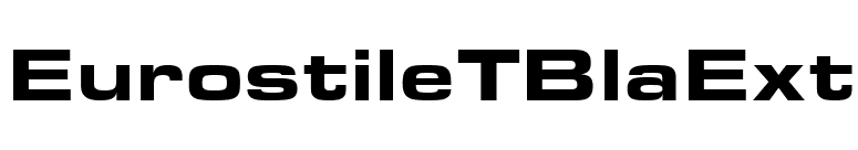 EurostileTBlaExt font preview