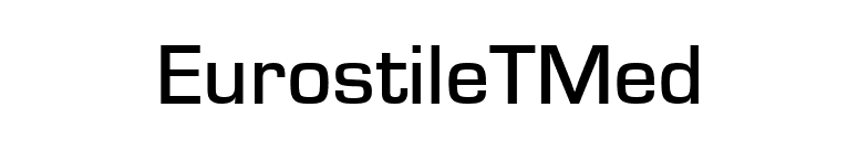 EurostileTMed font preview