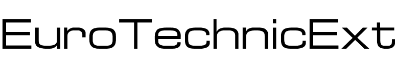EuroTechnicExt font preview