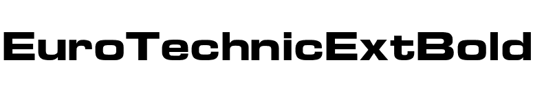 EuroTechnicExtBold font preview