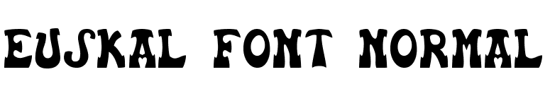 Euskal Font Normal font preview