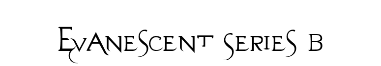 Evanescent Series B font preview