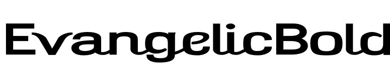 EvangelicBold font preview