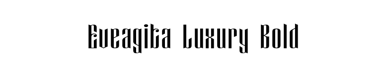 Eveagita Luxury Bold font preview
