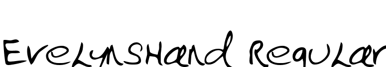 EvelynsHand Regular font preview