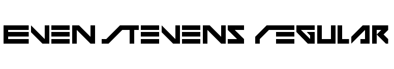 Even Stevens Regular font preview