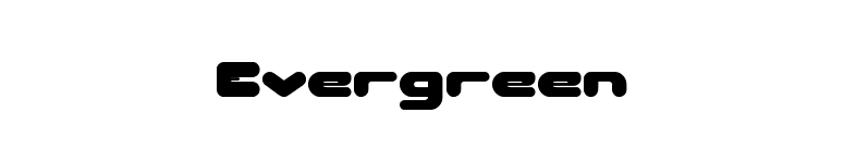 Evergreen font preview
