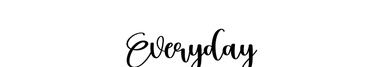 Everyday font preview