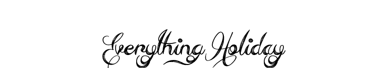 Everything Holiday font preview