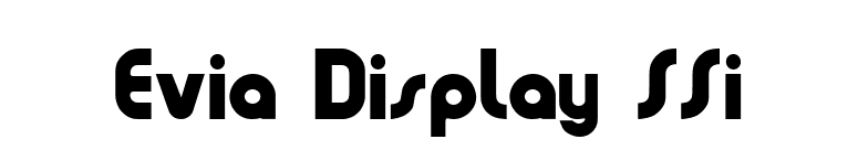 Evia Display SSi font preview