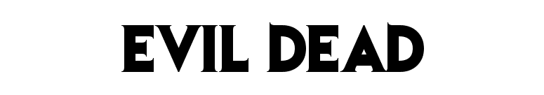 Evil Dead font preview