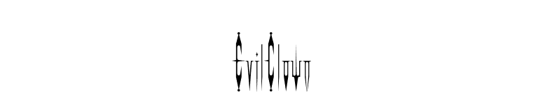 EvilClown font preview