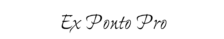 Ex Ponto Pro font preview