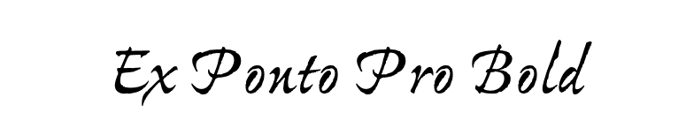 Ex Ponto Pro Bold font preview