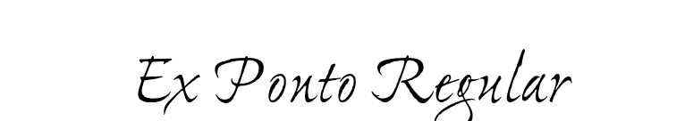 Ex Ponto Regular font preview