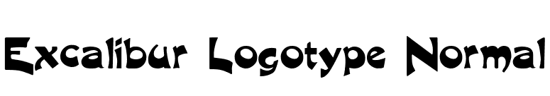Excalibur Logotype Normal font preview