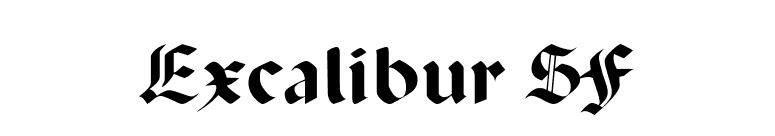 Excalibur SF font preview