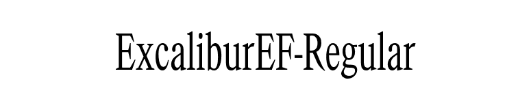 ExcaliburEF-Regular font preview