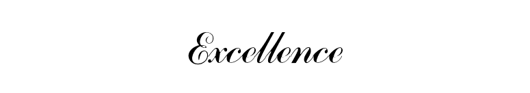 Excellence font preview