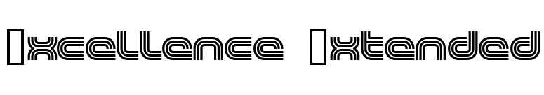 Excellence Extended font preview
