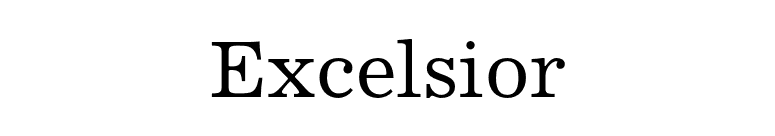 Excelsior font preview