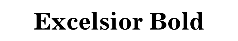 Excelsior Bold font preview
