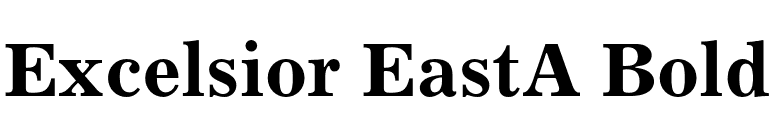 Excelsior EastA Bold font preview