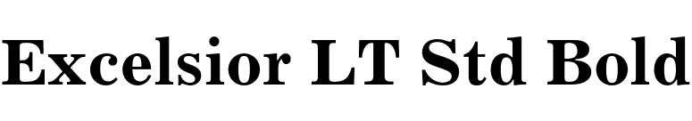 Excelsior LT Std Bold font preview