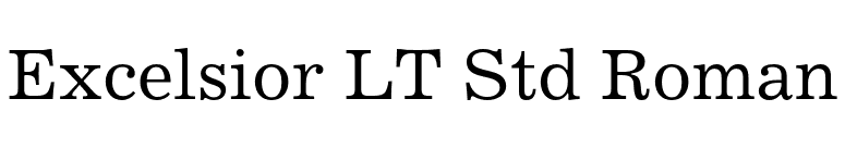 Excelsior LT Std Roman font preview