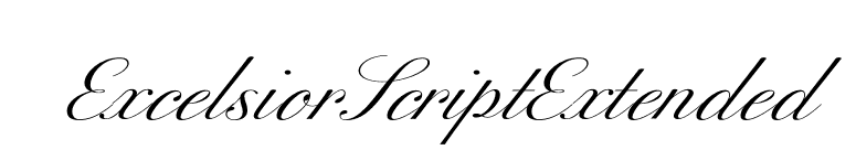 ExcelsiorScriptExtended font preview