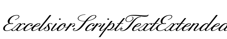 ExcelsiorScriptTextExtended font preview
