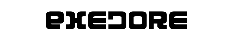 Exedore font preview