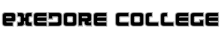 Exedore College font preview