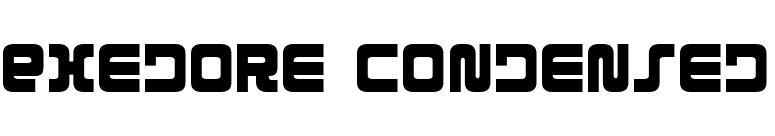 Exedore Condensed font preview