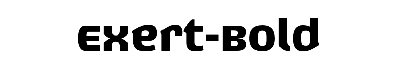Exert-Bold font preview