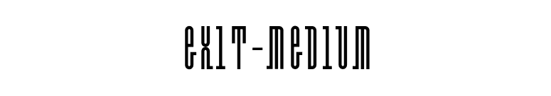 Exit-Medium font preview