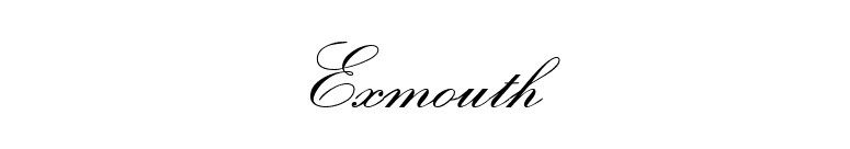 Exmouth font preview