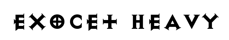 Exocet Heavy font preview